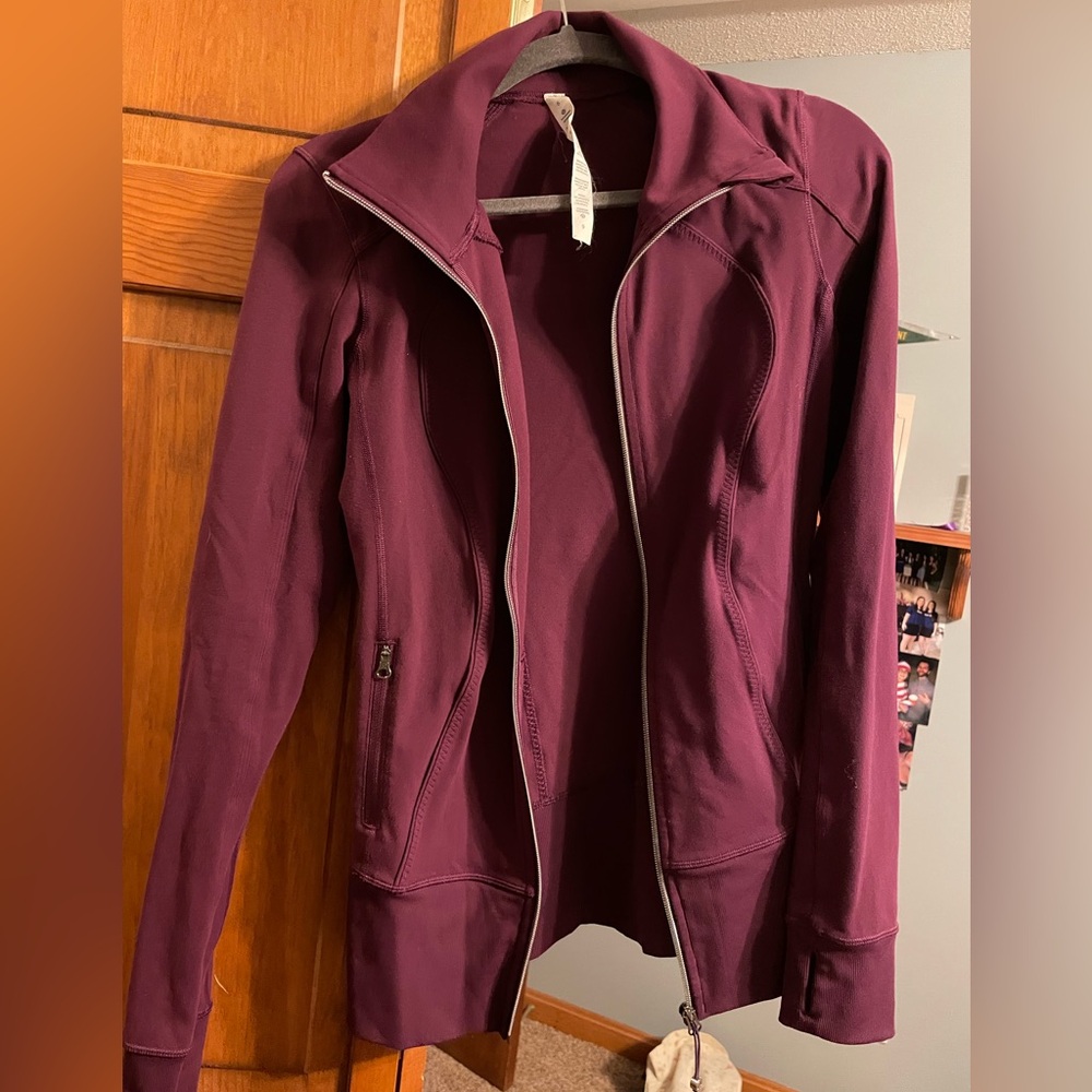 Lululemon nice asana purple zip up sweater jacket - Picture 3 of 16